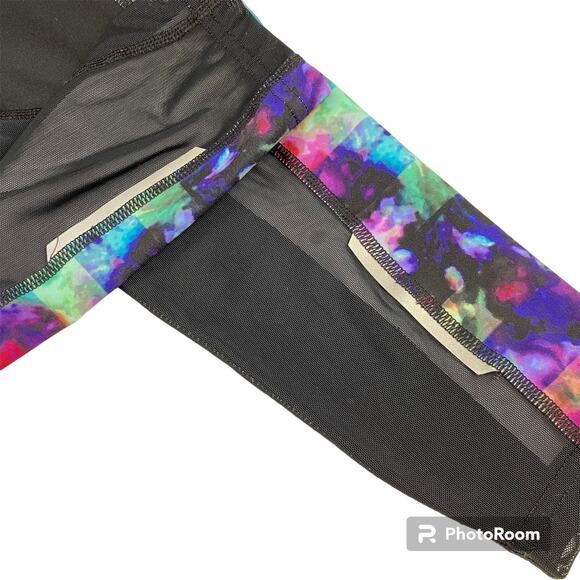 ATHLETA Floral Fade Ankle Leggings Reflective Black Multi Women’s XS 438834-00 - Picture 4 of 13